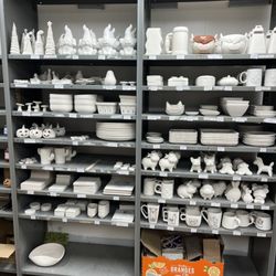 Muddy Pants Pottery - Large selection of premade pieces you can come in and paint! Walk-ins are welcome!