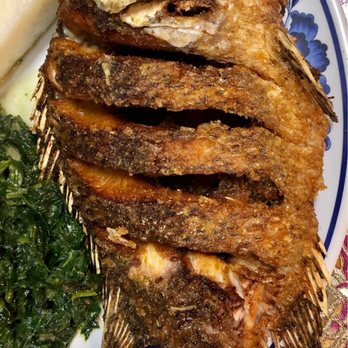 Safari Njema Restaurant - Crispy pan-fried whole Tilapia - African Near Me - Seattle, Washington Safari Njema Restaurant - Crispy pan-fried whole Tilapia - African Near Me - Seattle, Washington