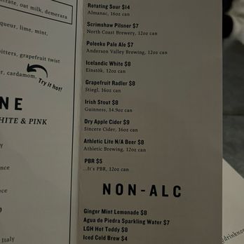 North Light - Menu - Cocktail Bars Near Me - Oakland, California North Light - Menu - Cocktail Bars Near Me - Oakland, California