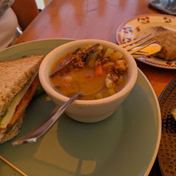 Savoy Cafe & Deli - Half turkey sandwich and Italian wedding soup. - Gluten-Free Near Me - Santa Barbara, California Savoy Cafe & Deli - Half turkey sandwich and Italian wedding soup. - Gluten-Free Near Me - Santa Barbara, California