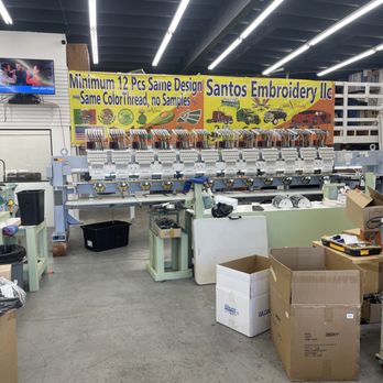 Santos Embroidery - Screen Printing Near Me - Los Angeles, California