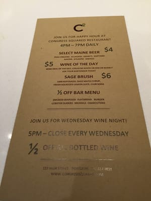 Menu photo 5 C2 - Congress Squared Portland, ME