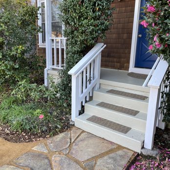 Casimiro Landscaping Services - Flagstone path, repainted and repaired railings and front door - Landscaping Near Me - Richmond, California Casimiro Landscaping Services - Flagstone path, repainted and repaired railings and front door - Landscaping Near Me - Richmond, California