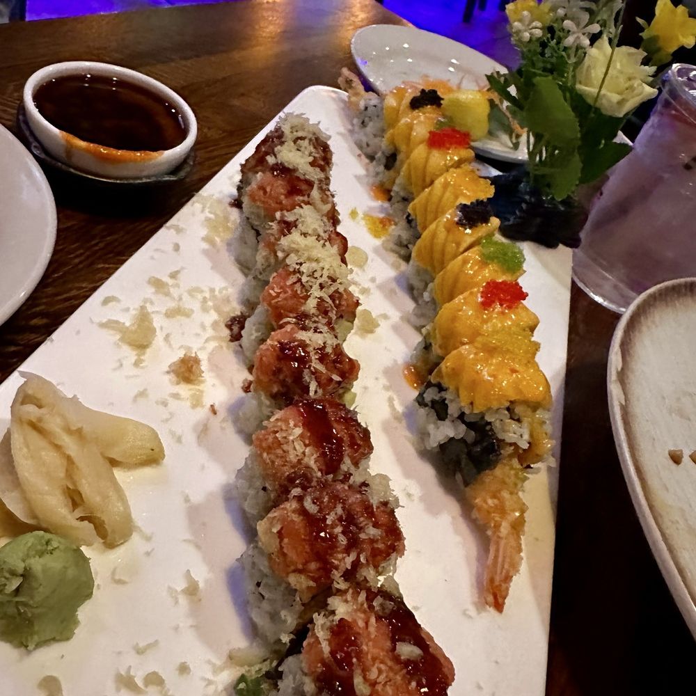 Funami Asian Bistro - Mango shrimp roll and Hot Sexy Mama - Sushi Bars Near Me - Wellington, Florida Funami Asian Bistro - Mango shrimp roll and Hot Sexy Mama - Sushi Bars Near Me - Wellington, Florida