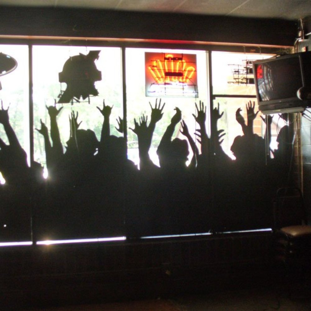Damage Control - silhouettes of people raising their hands - Bars Near Me - Independence, Missouri Damage Control - silhouettes of people raising their hands - Bars Near Me - Independence, Missouri