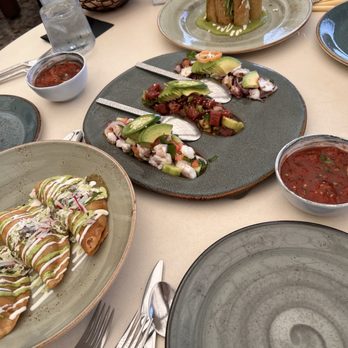 Javier's - Appetizers: trio de ceviche, empanadas, & taquitos - Mexican Near Me - Newport Coast, California Javier's - Appetizers: trio de ceviche, empanadas, & taquitos - Mexican Near Me - Newport Coast, California