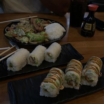 Bento Box - Rookie, Dragon Roll, Chicken Pan Fried Noodles - Japanese Near Me - Sacramento, California Bento Box - Rookie, Dragon Roll, Chicken Pan Fried Noodles - Japanese Near Me - Sacramento, California
