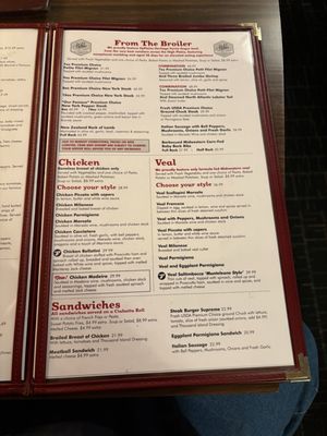 Menu photo 4 Barone's Valley Glen, CA