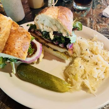 Bayern Brewing - Schnitzel sandwich with sauerkraut. Legit! - Breweries Near Me - Missoula, Montana Bayern Brewing - Schnitzel sandwich with sauerkraut. Legit! - Breweries Near Me - Missoula, Montana