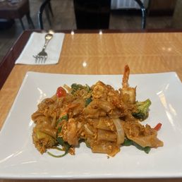 Drunken Noodle with Shrimp! A little spicy! Drunken Noodle with Shrimp! A little spicy!
