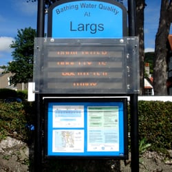 Pencil Beach - Sign near Pencil Beach, Largs