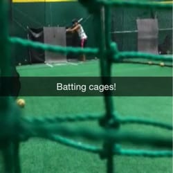 Paris taking some swings for the first time.