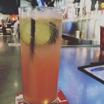 Yard House - The Refresher - prairie vodka, St. Germain, citrus agave, lime, cucumber, fresh watermelon juice, Zardetto prosecco - New American Near Me - West Nyack, New York Yard House - The Refresher - prairie vodka, St. Germain, citrus agave, lime, cucumber, fresh watermelon juice, Zardetto prosecco - New American Near Me - West Nyack, New York