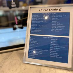 Uncle Louie G’s - Ice Cream & Italian Ice Menu & Flavors
