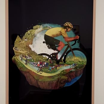 Museo Bellas Artes de Bilbao - Poster competition entries, from local artists, celebrating the Tour de France, that started in Bilbao in 2023 - Museums Near Me - Bilbao, BI