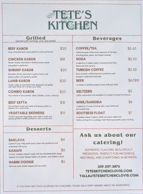 Menu photo 3 Tete’s Kitchen Clovis, CA