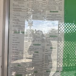 Frosty Freeze - Menu