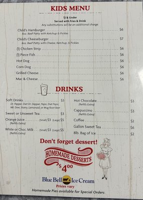 Menu photo 4 The Feed Bin Cafe Caney, OK