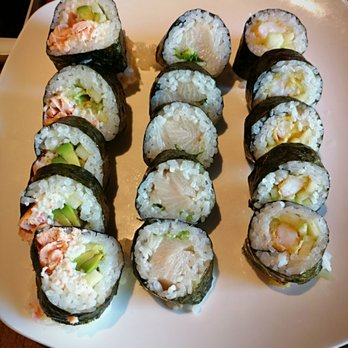 Fire Fish Sushi and More - 3 roll lunch special - $11 comes with soup and salad. Baked salmon, yellowtail scallions and shrimp tempura. - Sushi Bars Near Me - Temecula, California Fire Fish Sushi and More - 3 roll lunch special - $11 comes with soup and salad. Baked salmon, yellowtail scallions and shrimp tempura. - Sushi Bars Near Me - Temecula, California