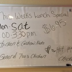 China Restaurant - Every week there is a different lunch