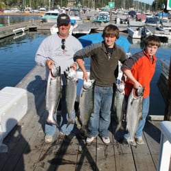 Pedder Bay RV Resort & Marina - Some nice salmon caught at Pedder Bay.