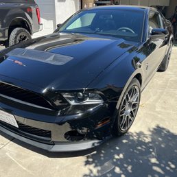 Shelby gt500 freshly washed and detailed. 1 year seal and polish.
