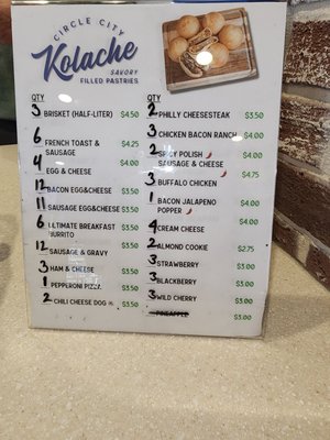 Menu photo 1 Circle City Kolache Brownsburg, IN