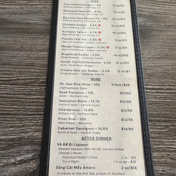 Ben Tre - Drinks - Vietnamese Near Me - San Francisco, California