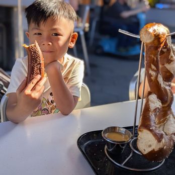 Pym Tasting Lab - My son loves pretzels and was super excited to eat this one - Cocktail Bars Near Me - Anaheim, California Pym Tasting Lab - My son loves pretzels and was super excited to eat this one - Cocktail Bars Near Me - Anaheim, California