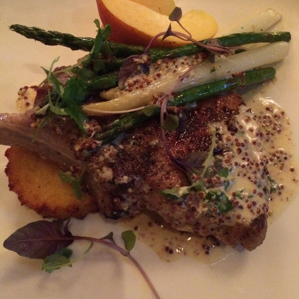 Windsor Arms Hotel - Pork chops with peach - amazing - Canadian (New) Near Me - Toronto, Ontario Windsor Arms Hotel - Pork chops with peach - amazing - Canadian (New) Near Me - Toronto, Ontario