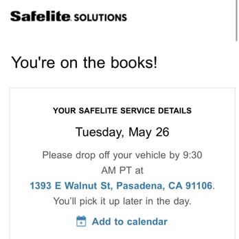 Safelite AutoGlass - RUN AWAY  Don't come to this place please run. All they gonna say under the comment is, We're sorry we suck, have a good day. Please run - Auto Glass Services Near Me - Pasadena, California
