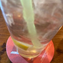 Caboose Lounge - Water with lemon. Very nice on this hot day!