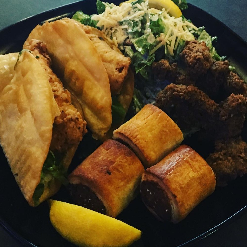 Made From Scratch Cajun Fish Tacos Fresh Pulled Pork Rolls Steak