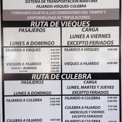Fajardo Taxi & Tours Puerto Rico - Fajardo Ferry Schedule 2016 www.fajardotaxi.com