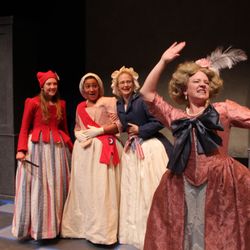 Oregon Contemporary Theatre - Hailey Henderson, Janelle Rae Davis, Erica Towe and Inga Wilson in The Revolutionists.