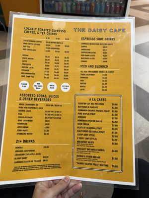 Menu photo 2 The Daisy Cafe Bellingham, WA Menu photo 2 The Daisy Cafe Bellingham, WA