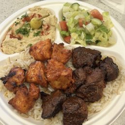 Combo beef/chicken plate