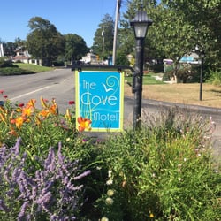 The Cove Motel - The Cove Motel sign, as seen from Route 6A