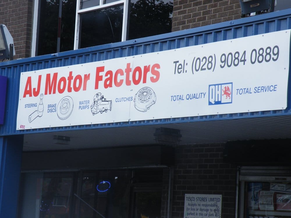 AJ MOTOR FACTORS 4270 Carnmoney Road, Newtownabbey, United Kingdom