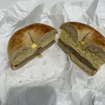 Posh Bagel Folsom - Eggwich with Pork Sausage - Bagels Near Me - Folsom, California Posh Bagel Folsom - Eggwich with Pork Sausage - Bagels Near Me - Folsom, California