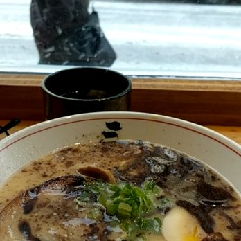 Sansotei Ramen - Tonkotsu black ramen on one of the coolest days of 2019! - Ramen Near Me - Toronto, Ontario