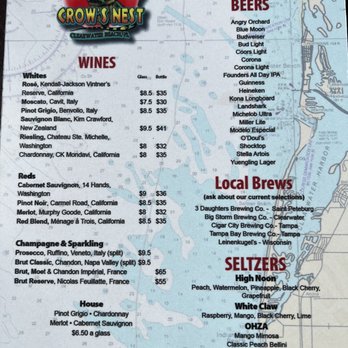 Jimmy's Crows Nest - Beer and wine menu - New American Near Me - Clearwater, Florida Jimmy's Crows Nest - Beer and wine menu - New American Near Me - Clearwater, Florida