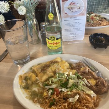Amigo Cafe - The trace cheese enchiladas with rice and beans. - Mexican Near Me - Kayenta, Arizona Amigo Cafe - The trace cheese enchiladas with rice and beans. - Mexican Near Me - Kayenta, Arizona