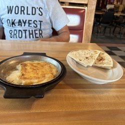 Ron's Road House - Saganaki! Flaming cheese!