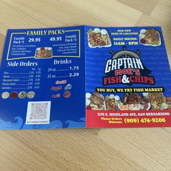 Captain Moe’s Fish & Chips - Menu - Seafood Near Me - San Bernardino, California Captain Moe’s Fish & Chips - Menu - Seafood Near Me - San Bernardino, California