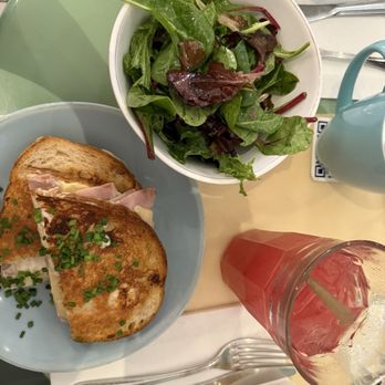 La Parisienne - Salad, Croque Monsieur, Aranciata - Cafes Near Me - New York, New York