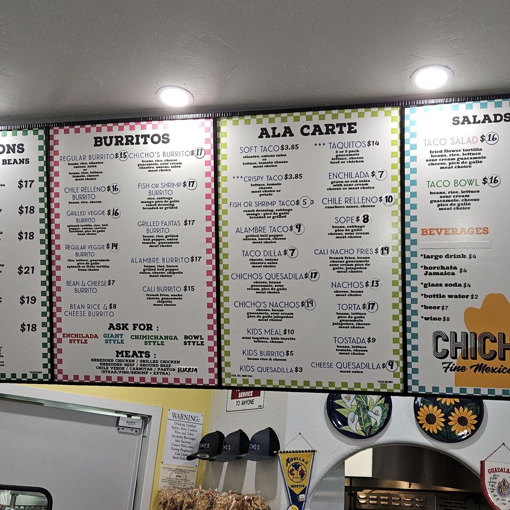 Chicho's - Menu - Mexican Near Me - San Luis Obispo, California Chicho's - Menu - Mexican Near Me - San Luis Obispo, California