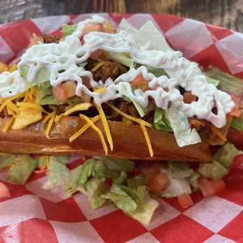 Laguna Burger - Frito pie dog - Burgers Near Me - Albuquerque, New Mexico