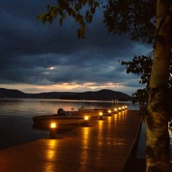 Frisky Otter Tours - Evening view from the restaurant next door!