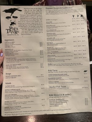 Menu photo 7 Poe's Tavern Savannah, GA Menu photo 7 Poe's Tavern Savannah, GA